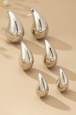 Puffy Teardrop Earrings