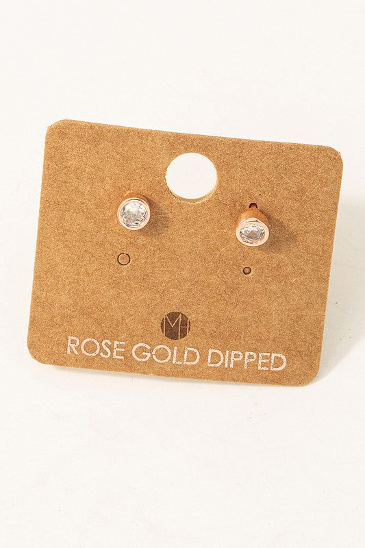 Rhinestone Stud Earrings