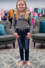 Girls Roll Up Denim Jean